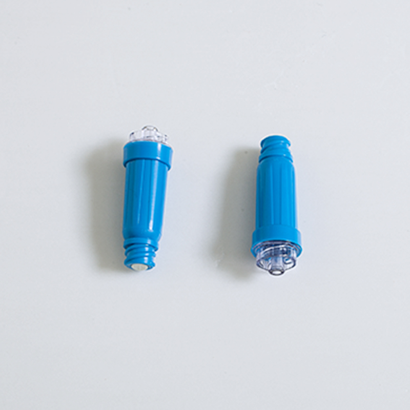 Medical one way extension tube with normal needle free connector luerlock needless connector