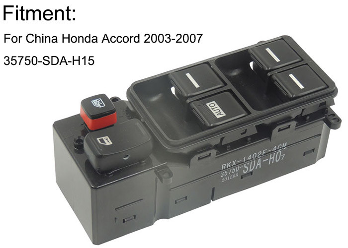 ABS Material Honda Power Window Switch For Honda Accord 2003-2007 Driver Side