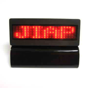 Red light Led scrolling message display panel with base