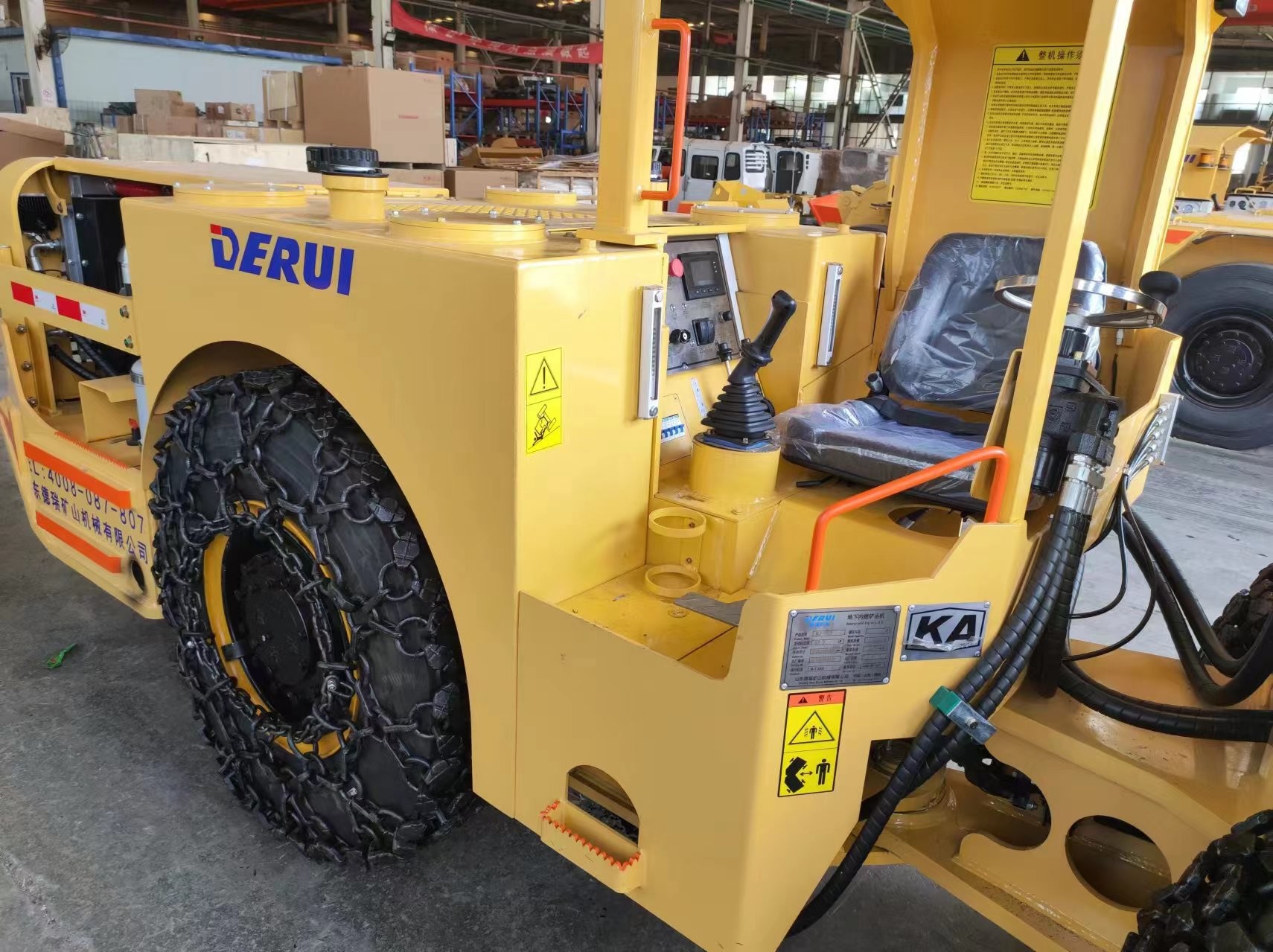 New Hydrostatic Transmission DERUI DRWJ-1 Underground Utility Vehicle Mining Loaders