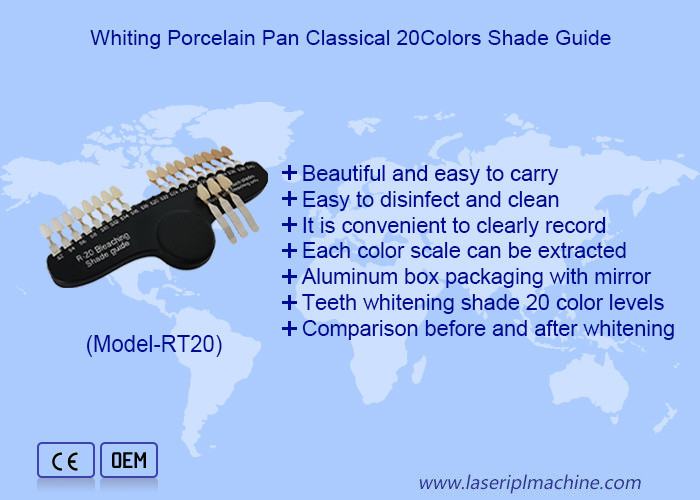 3D Shade Guide 27 Colors Comparator Tooth Bleaching Shade Chart Board