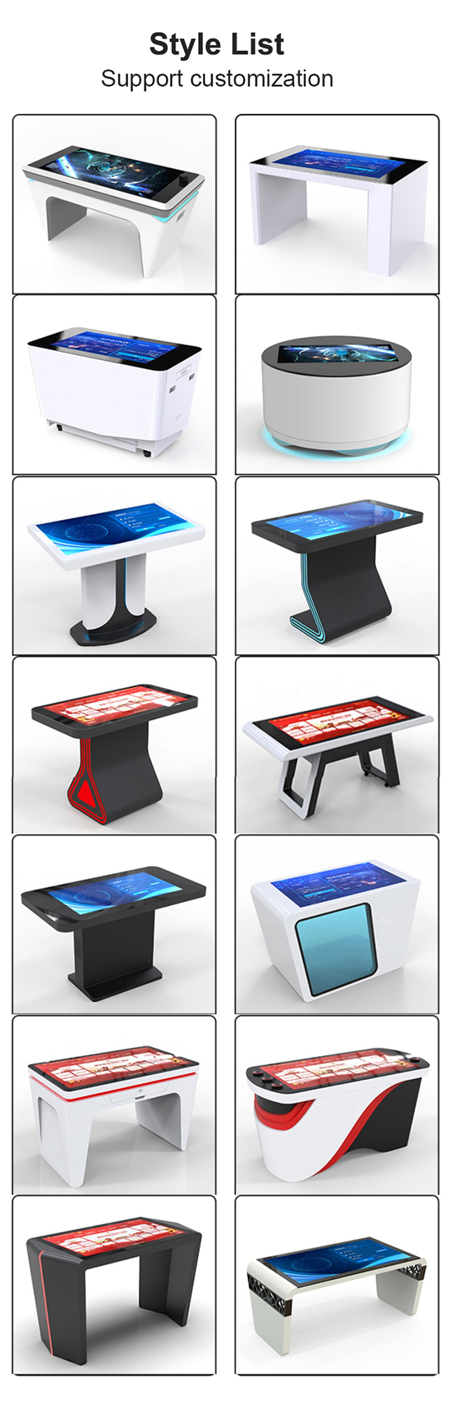 43 inch Android Interactive Multi Touch Screen Bar Table, Smurfs Object Recognition Table
