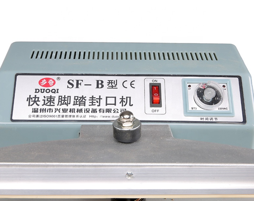 DUOQI SF-400 Iron Foot Pedal Enseal Sealer Bag Sealer Heat Sealer Semi-Automatic Sealing Machine