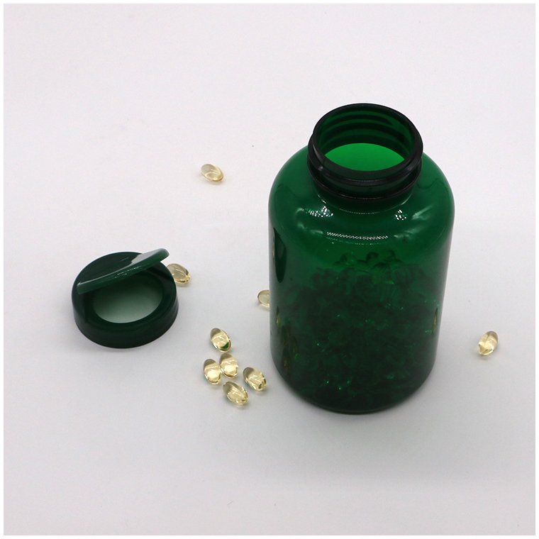 SCREW CAP 350ML PET Medical Plastic Refillable Bottle for Refillable Medicine Capsule
