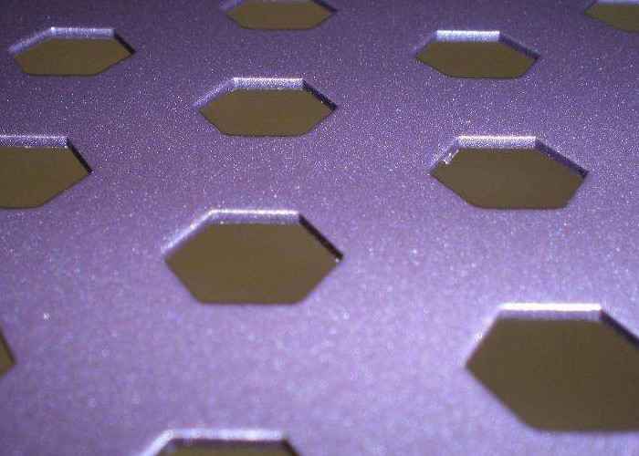 316 Stainless Steel Perforated Metal Sheet , W2m Punched Stainless Steel Sheet