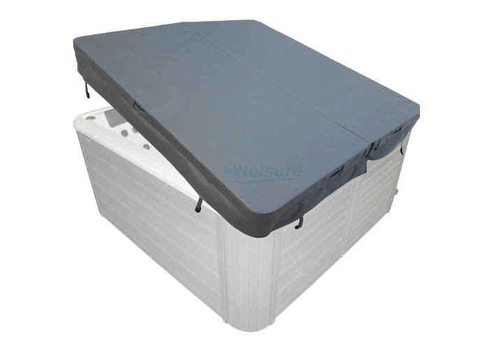 Spa Accessories Rectangle Hot Tub Spa Covers In Grey Color For Outdoor Spa