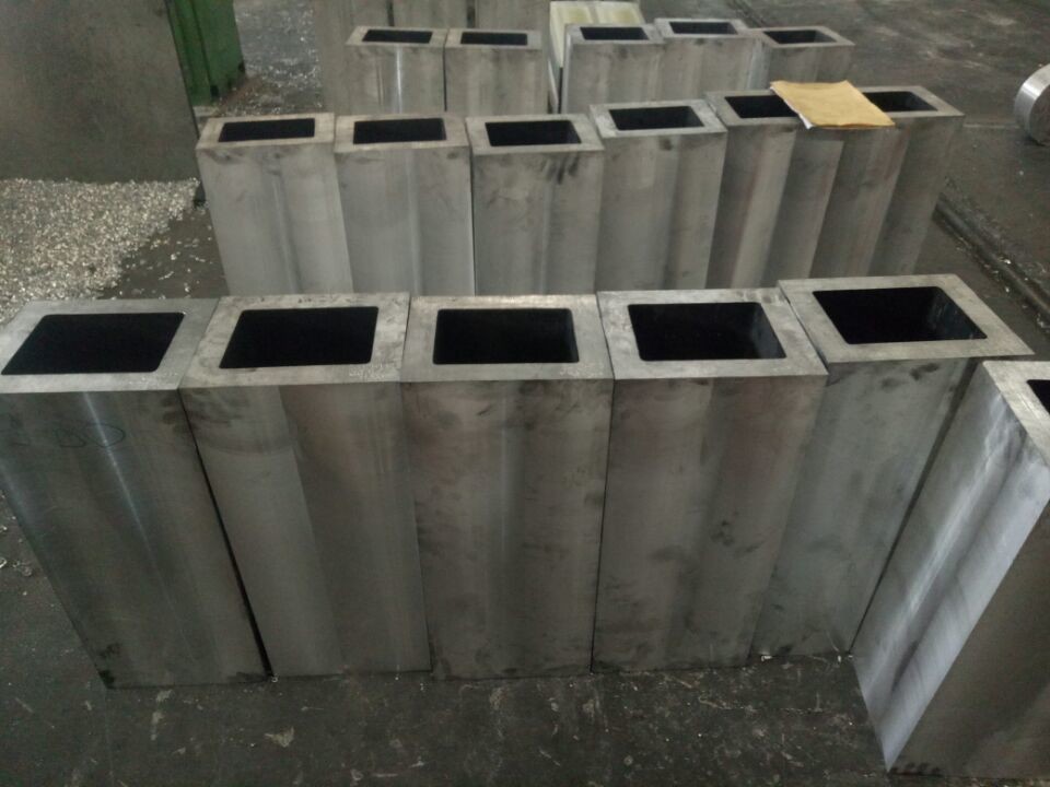 High Strength Aluminum Forging Parts 7075 T7 Forged Aluminum Rectangular Tubes