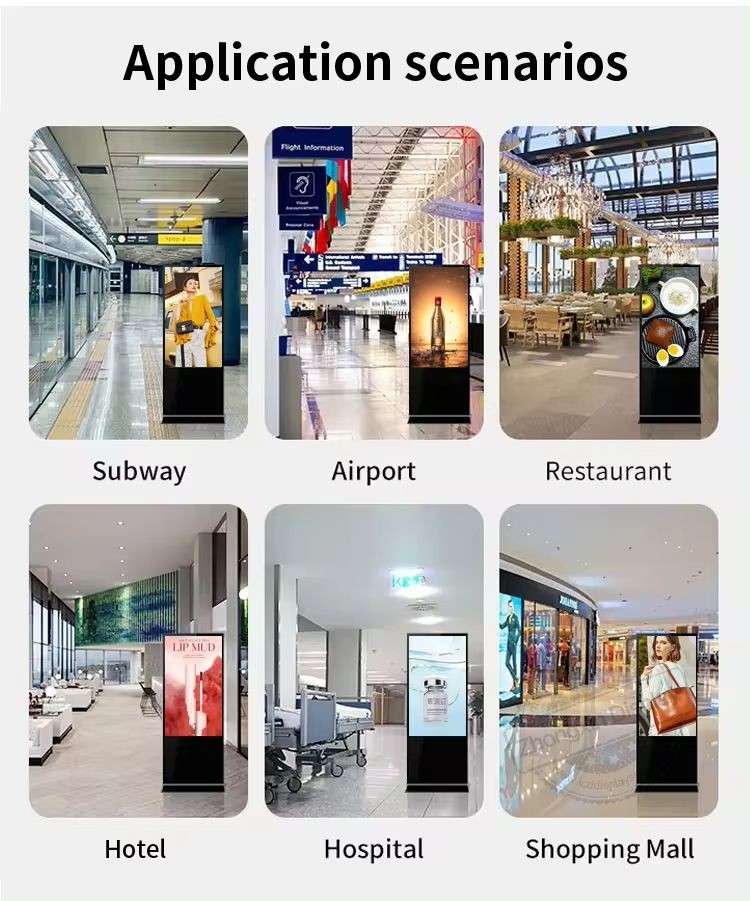 43 Inch Digital Signage Screen Indoor Advertising Player Double-Sided High-Definition Lcd Display Monitor Hd Video Player