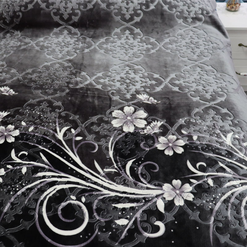 Home Decoration Faux Fur Throw Blanket Luxury Fur Throw