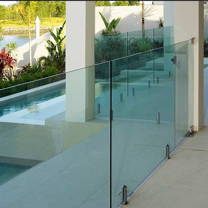Toughened Laminated Building Tempered Glass Railing Design For Balcony