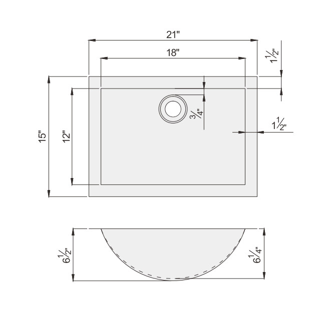 Stainless Steel Bathroom sink 21 in. Undermount Bathroom Sink overmount in Stainless Steel