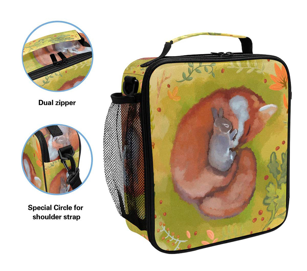 Multifunctional Reusable Cooler Tote Bag For Lunch Containing