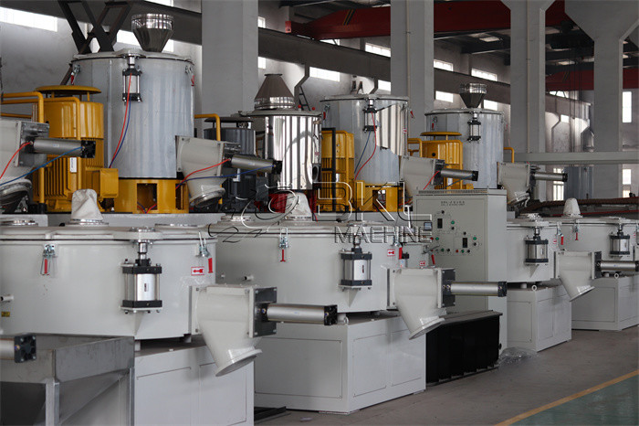 PVC Powder Plastic Mixing Machine 600L High Speed Mixer For Plastic