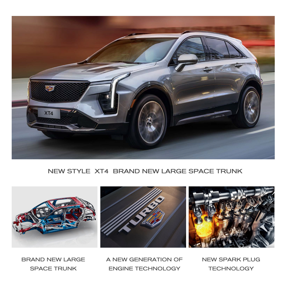 Cadillac XT4 Luxury SUV RWD Turbo Engine Multi-Function Steering Comfortable Leather Seats Automatic Gearbox Euro VI R18