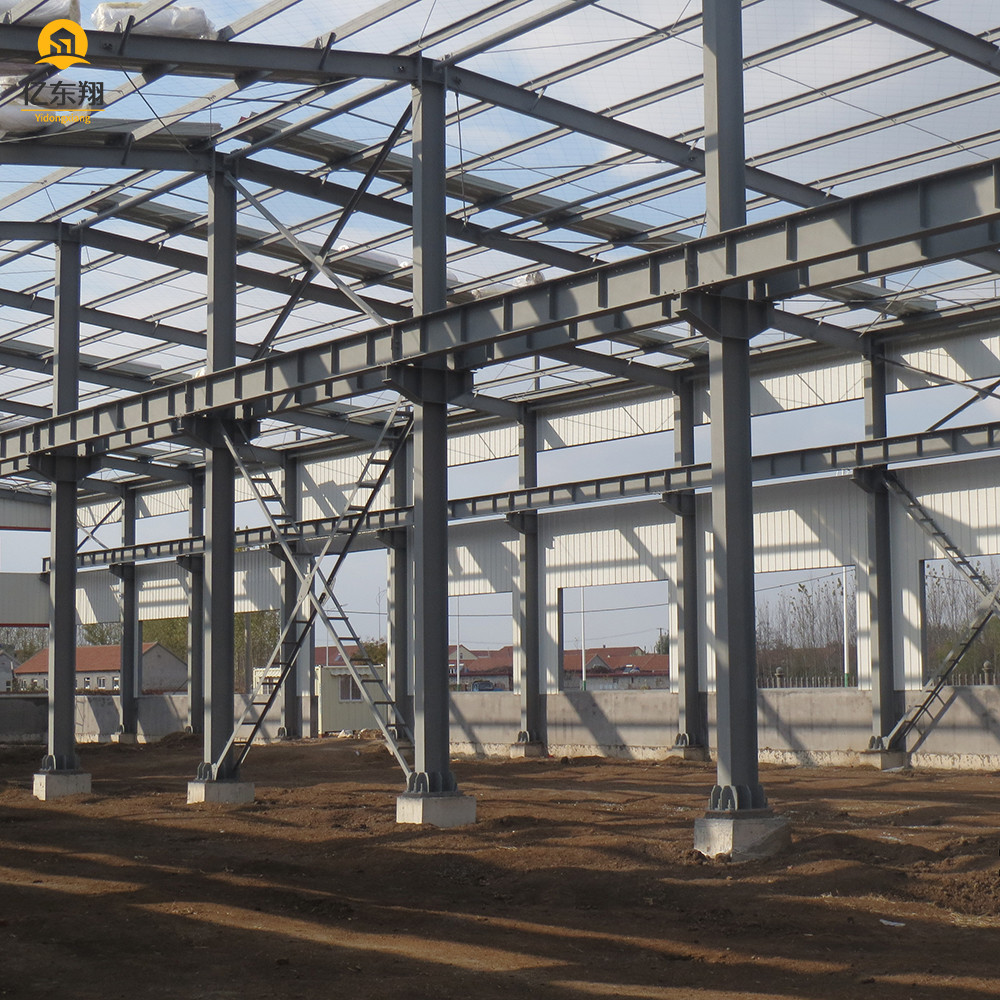 Customizable Steel Structure Factory Prefabricated Steel Frame Plant With Bolt Connection