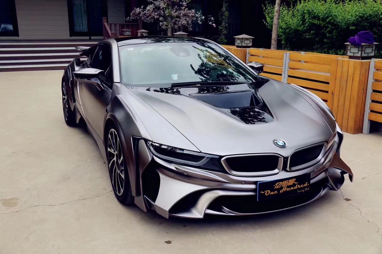 For BMW I8 Carbon Fiber Body Kit I8 Upgrade Energy-style Front and Rear Bumper Spoiler Widebody Kit