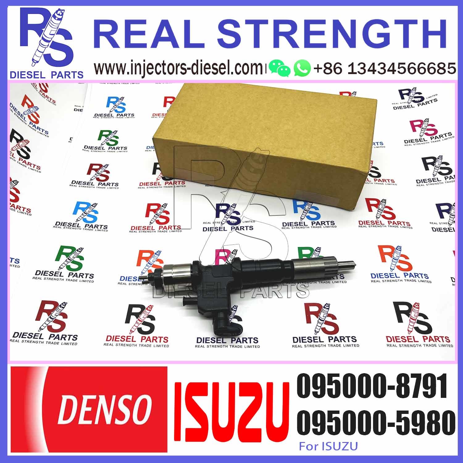 Common Rail Fuel Injector Assembly 095000-8790 095000-8791 095000-8792 095000-8793 8-98140249-3 For ISUZU 6UZ1