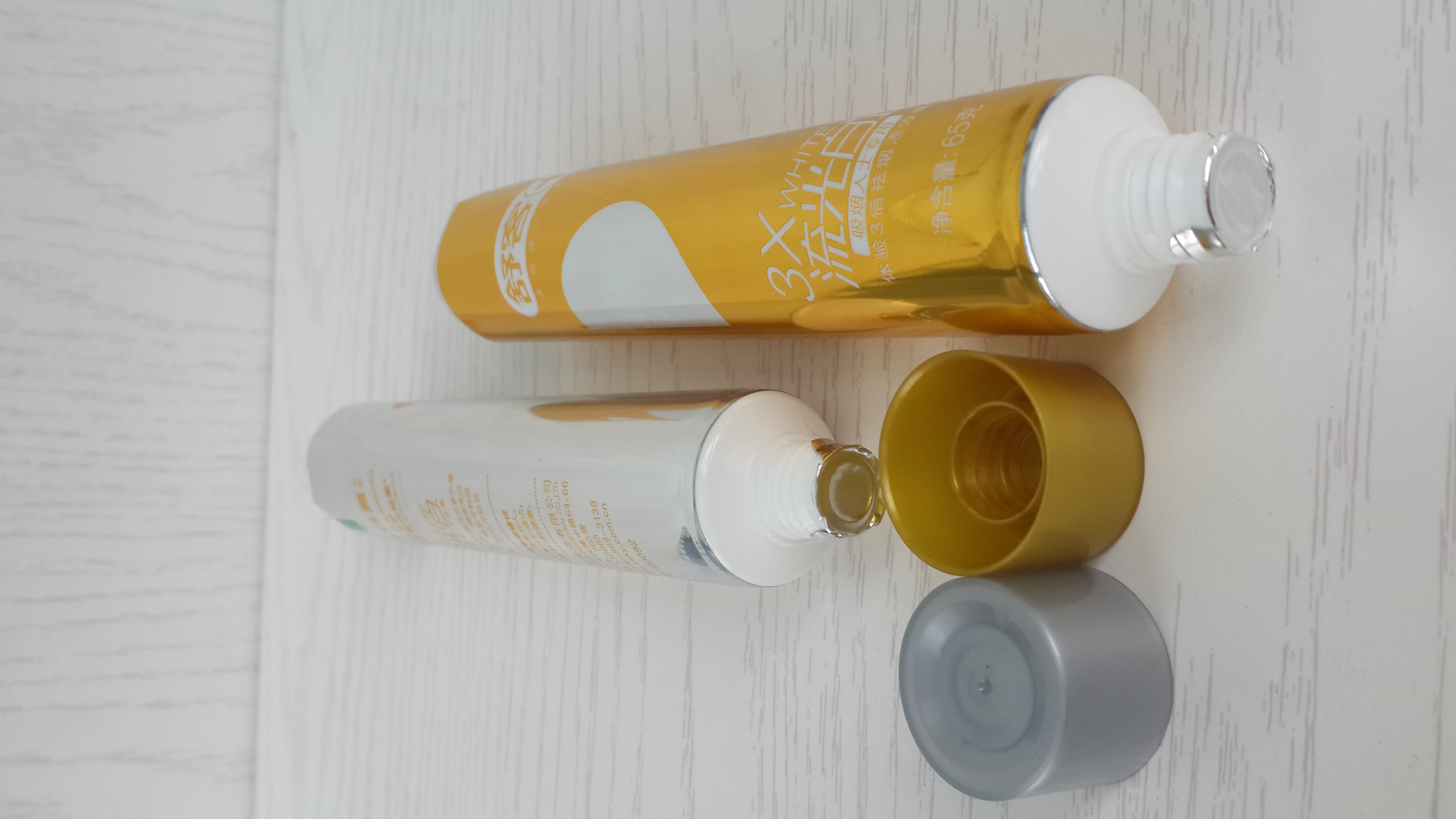 Aluminium Laminated Recycle Toothpaste Tube Withscrew On Cap 80 mm Length