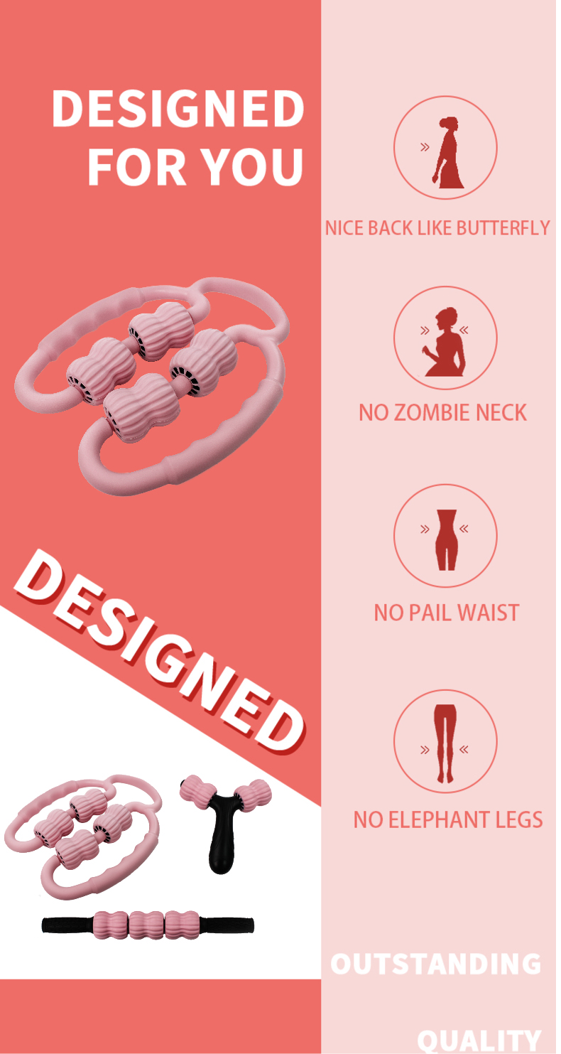 27CM Pilates Muscle Roller Stick For Cellulite Pressure Point Massage Roller