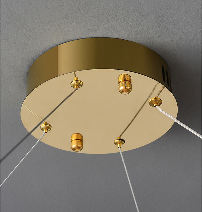 Dia120cm Geometric Round Modern Ring Pendant Light AC85V To 265V