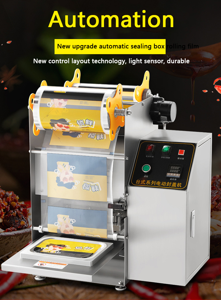 304 stainless steel multifunctional sealing machine automatic Semi-auto Tray Container Sealing Machine