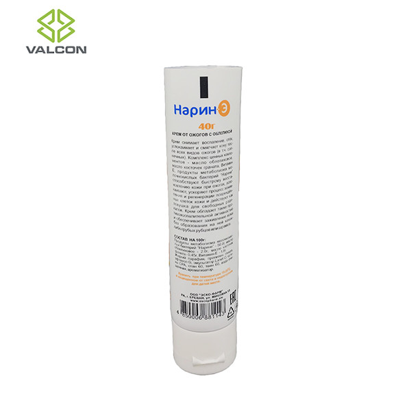 Offset Printing Laminated Tubes White Flip Cap Diameter Aluminium 30 MM