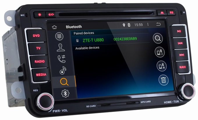 Ouchuangbo Car Navi Multimedia Kit for Volkswagen EOS T5 Transporte DVD Stereo Android 4.4