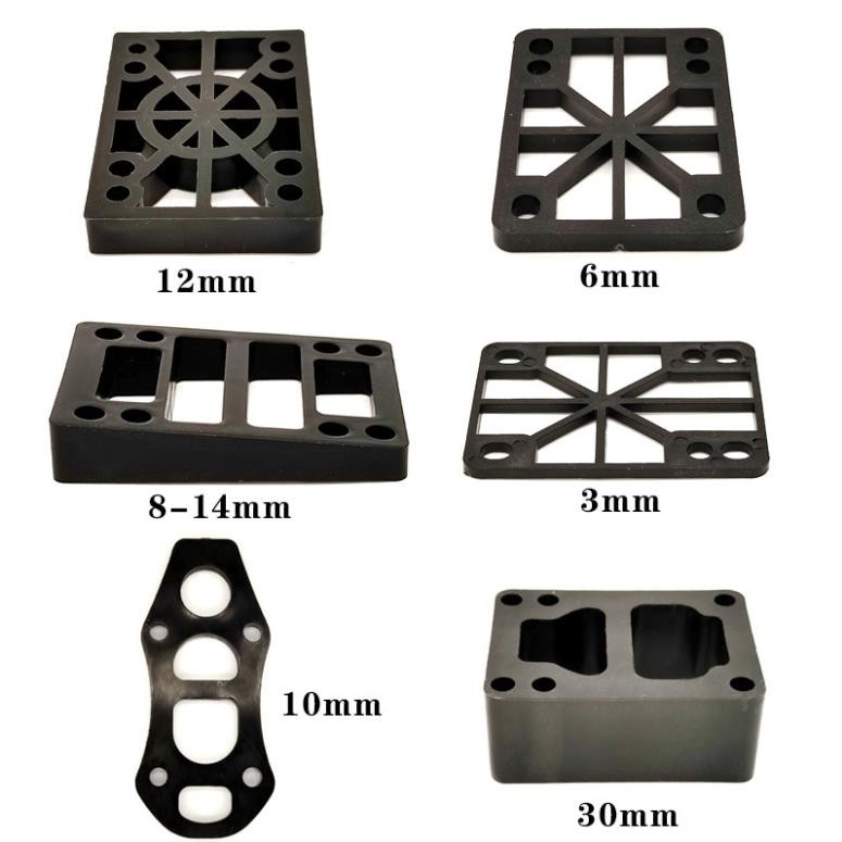 8.4×5.8cm Plastic Skateboard Components 6mm 8mm 10mm Risers Pads