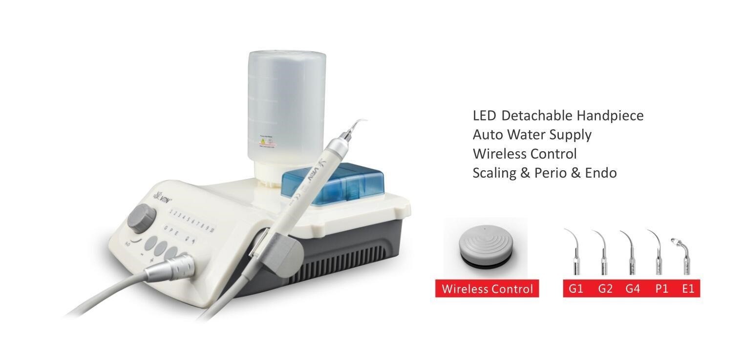 A8 Dental Ultrasonic Scaler with LED handpiece and water supply