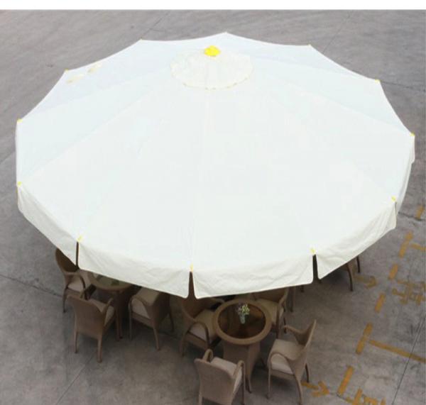 4m 5m Double Top Patio Umbrella Large Garden Parasol With Base