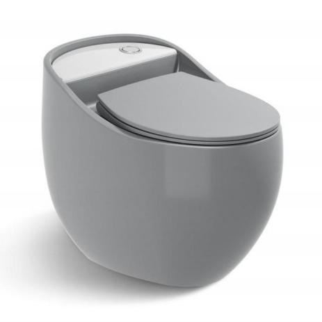 Upgrade Your Bathroom with Elegance One Piece Dual-Flush Gold Ceramic WC Toilet Bowl