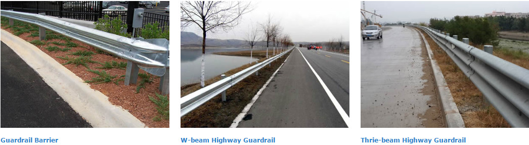 High Standard Hot Dip Galvanized Highway Guard Rail Two Wave Fence Any Color