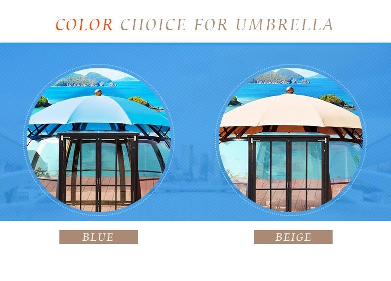 Hot sale outdoor garden alu aluminium pc polycarbonate gazebo pavilion sunroom sunhouse cabin shed tent dome kits