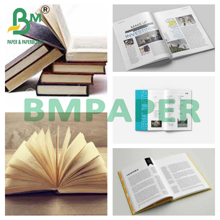 200g Uncoated Cream Woodfree Paper High Bulky Offset Card 70 *100cm