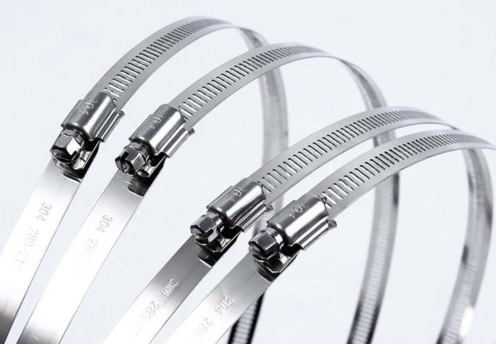 Customize Support Standard Size Stainless Steel Worm Gear Hose Clamps for Water Pipes