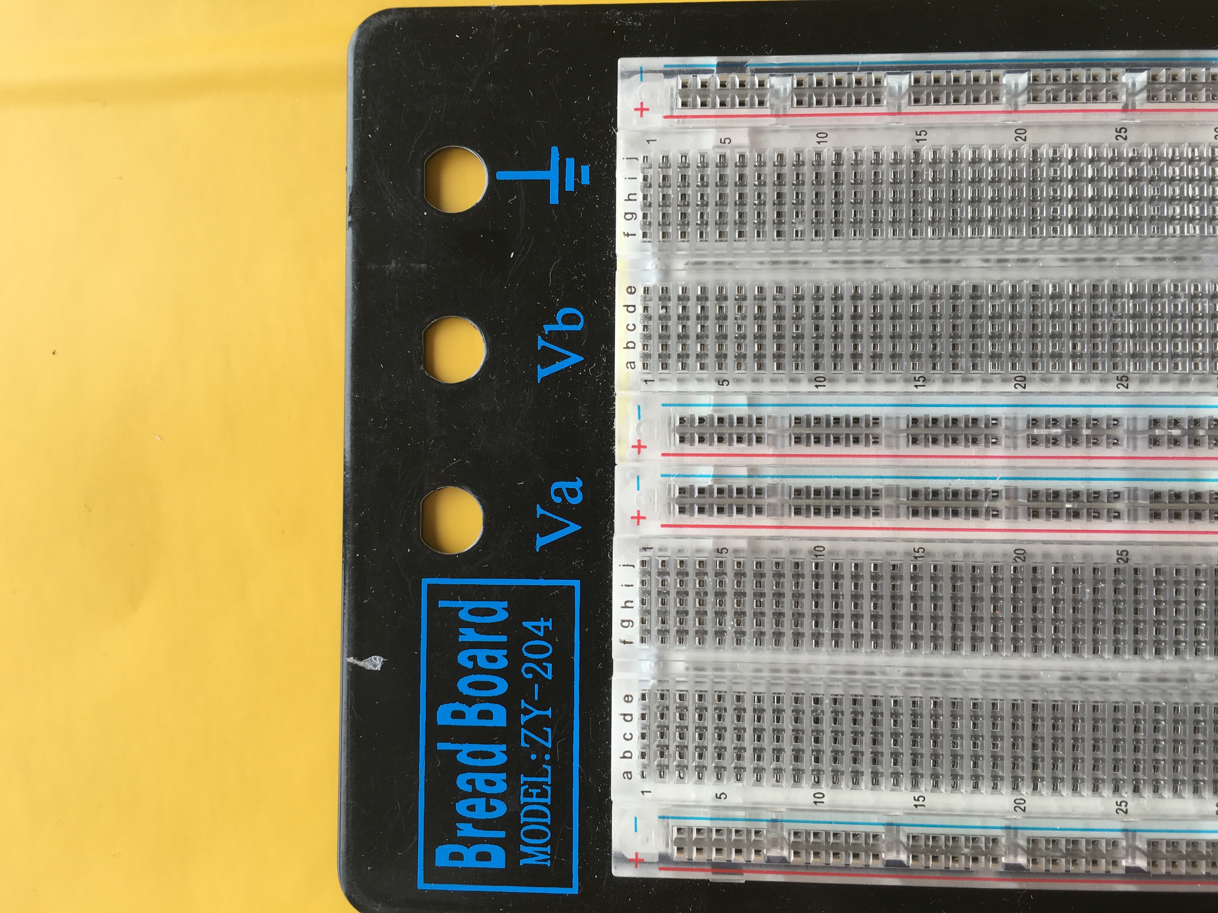 Student DIY Transparent Soldered Breadboard 1660 Points 2 Terminal Strip