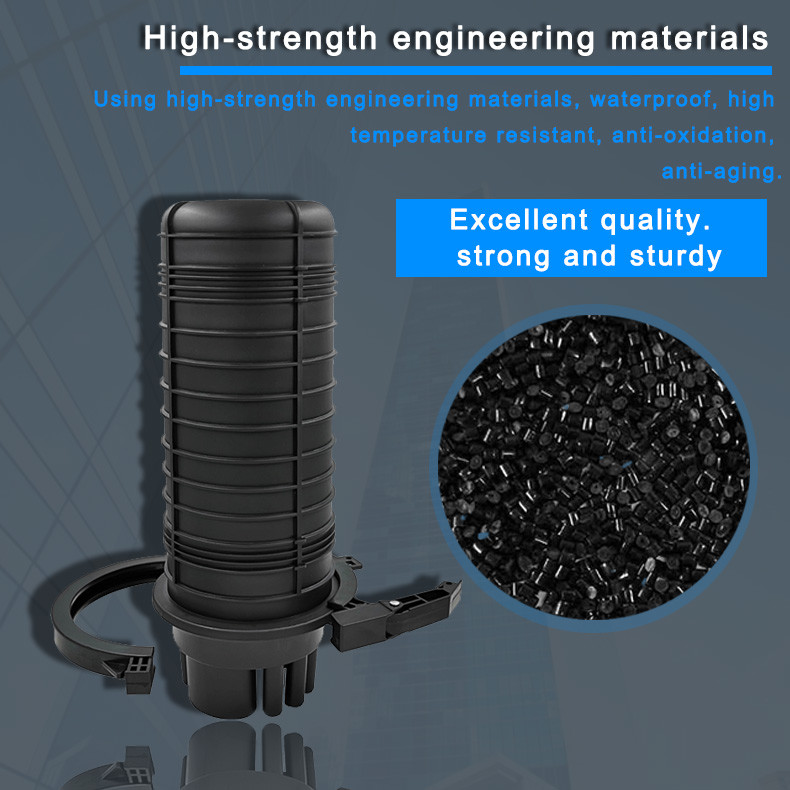 24-144 Core Dome Fiber Optic Splice Closure Joint Cable Fully Mechanical Sealing