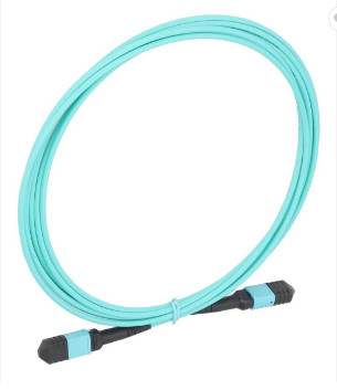 FTTH 8 Core 12 Core MM Fiber Optic Jumper Aqua Violet
