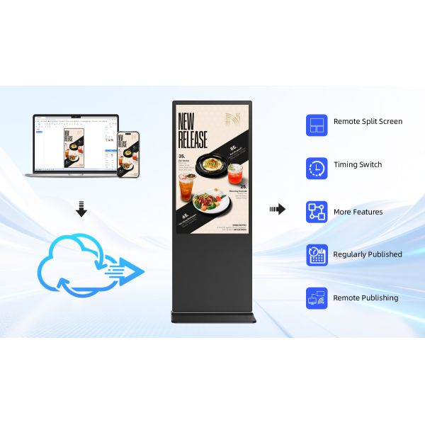 32 INCH Advertising Display Digital Signage Floor Sign Stands