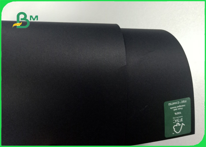 350PT No white spots on the surface no fade  Black stiff paperboard for gift box