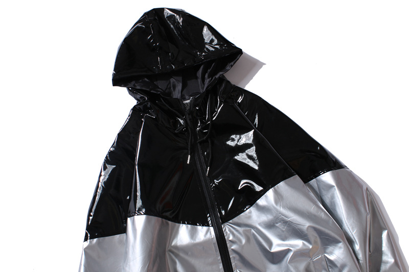 Hip Hop Style B-BOY Mens Reflective Jacket Windbreak Shining Windproof