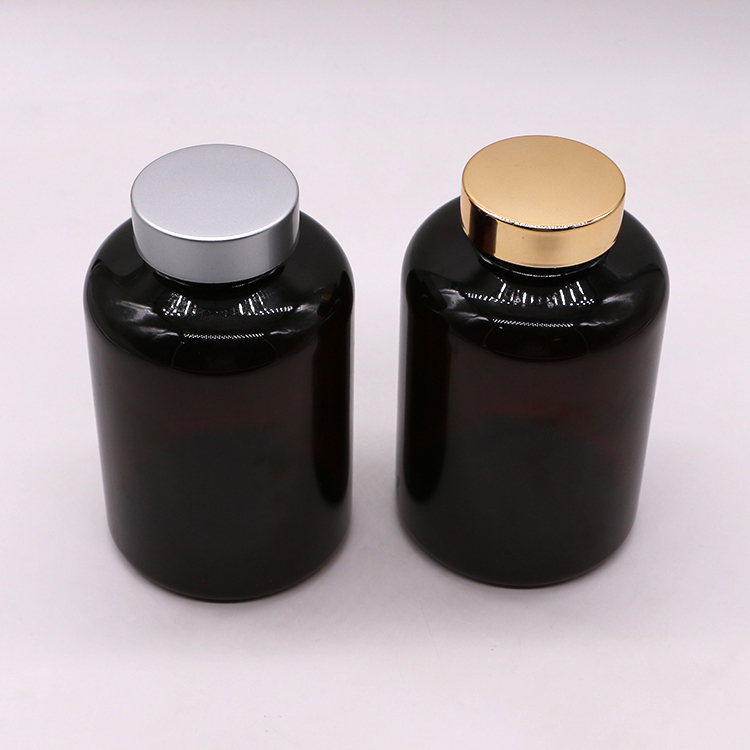 SCREW CAP and Customized Color Label Stickers for 500ml Plastic PET Medicine Container