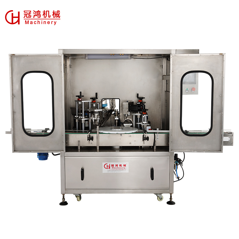 PLC Touch Screen Controlled Automatic Syrup Filling Capping Machine for Liquid Bottling
