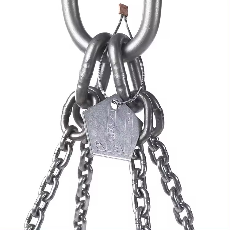 Heavy Duty G100 Alloy Steel Chain Sling with Adjustable Function and Welded Structure