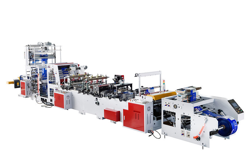 Gusset And Tissue Bag Making Machine 18kw With Rewinding