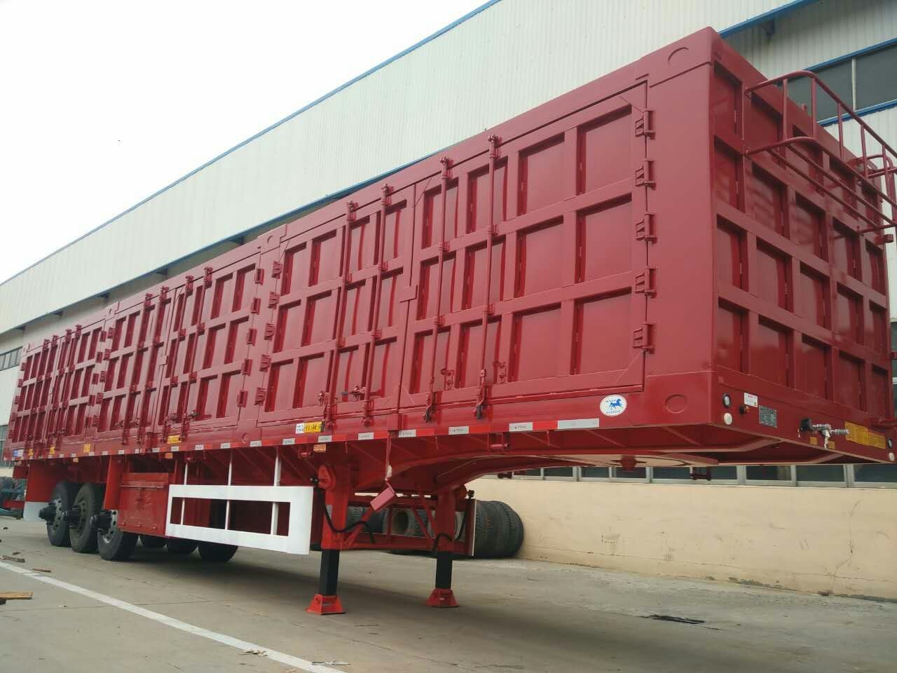3 Axles Heavy Duty Semi Trailers 40ft Flatbed Trailer For Container Load