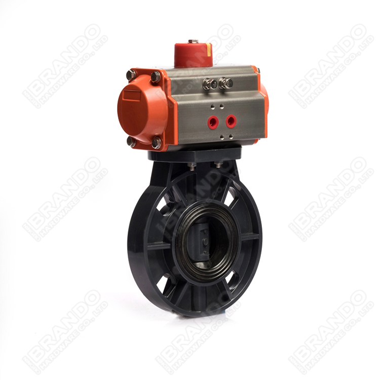 DN40 To DN600 Headless Lug Type Butterfly Valve With PTFE Lined