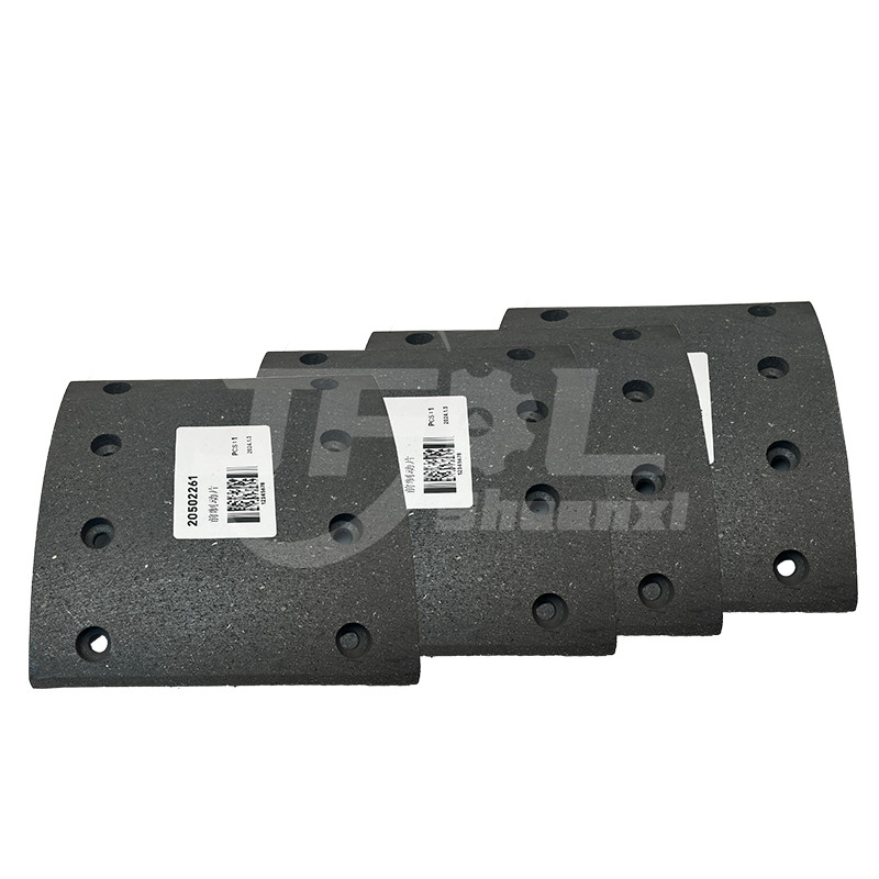 Front Brake Shoe Lining Friction Plate 20502261 for China DongfengTruck Brake Parts