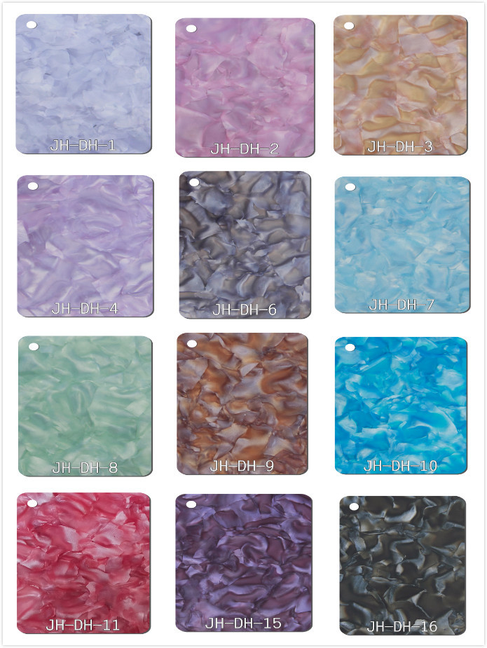 Light Blue Pattern Acrylic Sheet Plastic Panels For Home Hotel Advertising Lamp Cover Decor