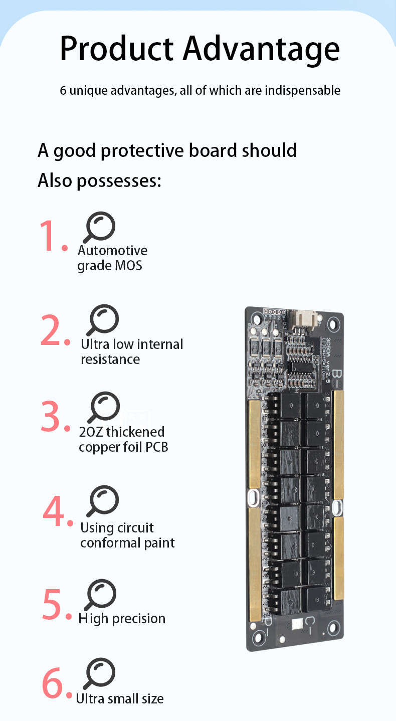BMS 3S 50A 12.6V lithium battery bms circuit board smart bms for lithium batteries pack repair tools
